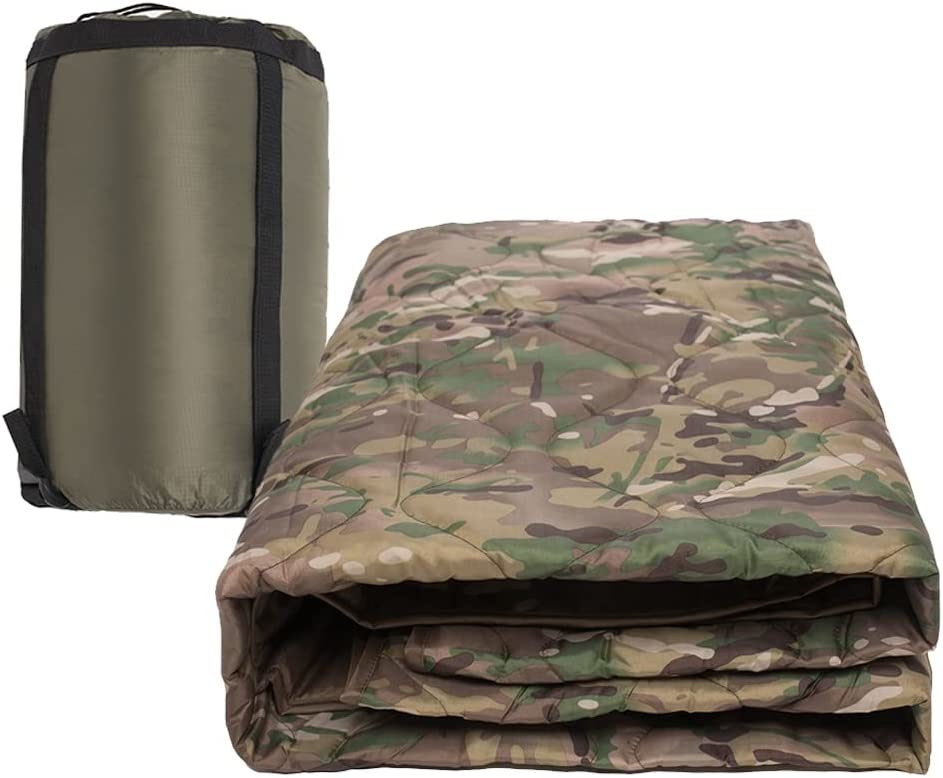 Kylebooker Camo Woobie Blanket Waterproof Poncho Liner for Outdoor Camping; Hiking; Hunting; Survival; Backpacking; Picnicking Doba CP